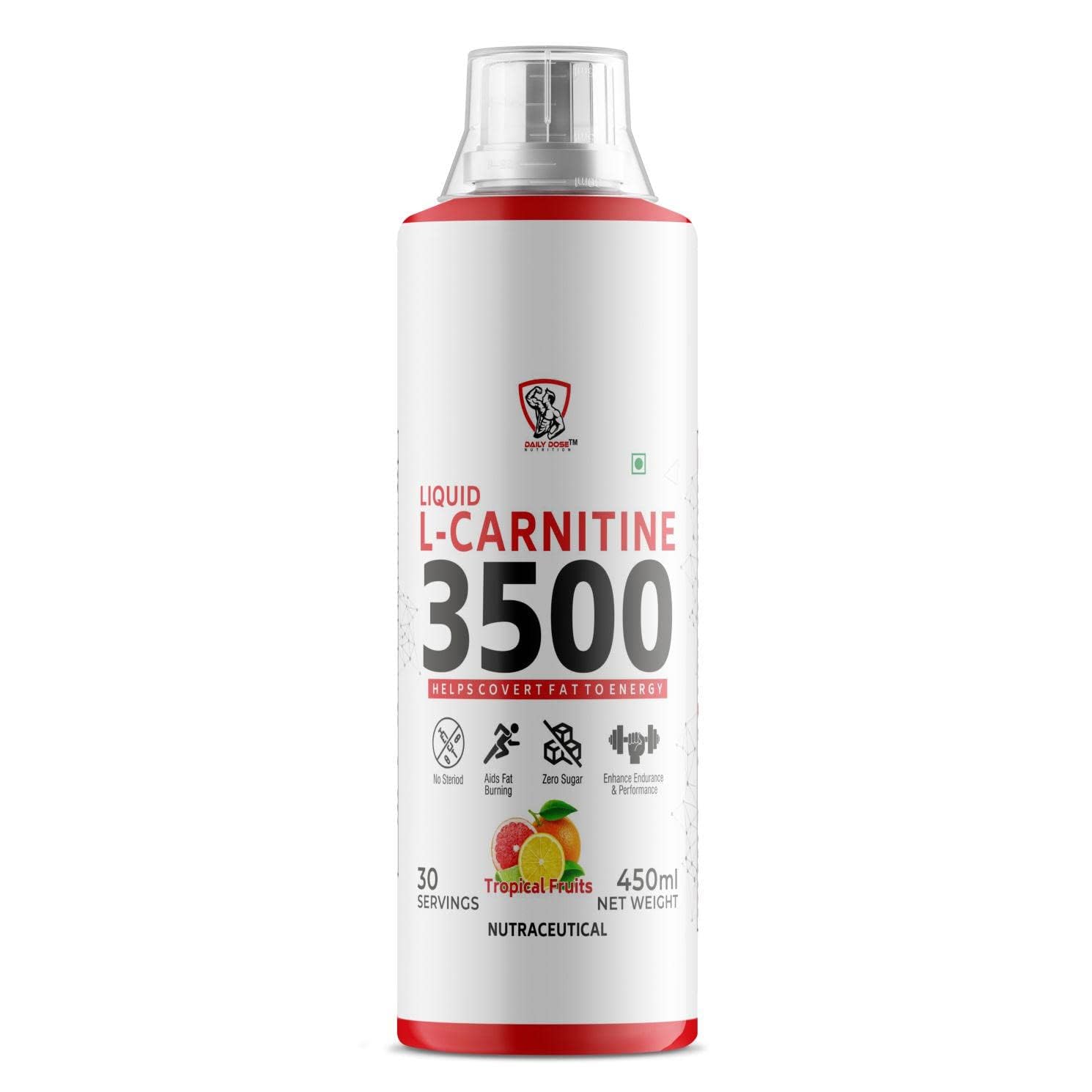 l carnitine injection daily dose DAILY DOSE NUTRITION L Carnitine Liquid 3500 Mg - Fast-Acting - Converts  Cells Into Energy - Energy Booster