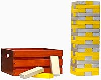 Vista 45 de Tailgating Pros Maderas gigantes de primera calidad con caja manchada: ¡elige los colores de tu equipo! Juego de patio al aire libre gigante