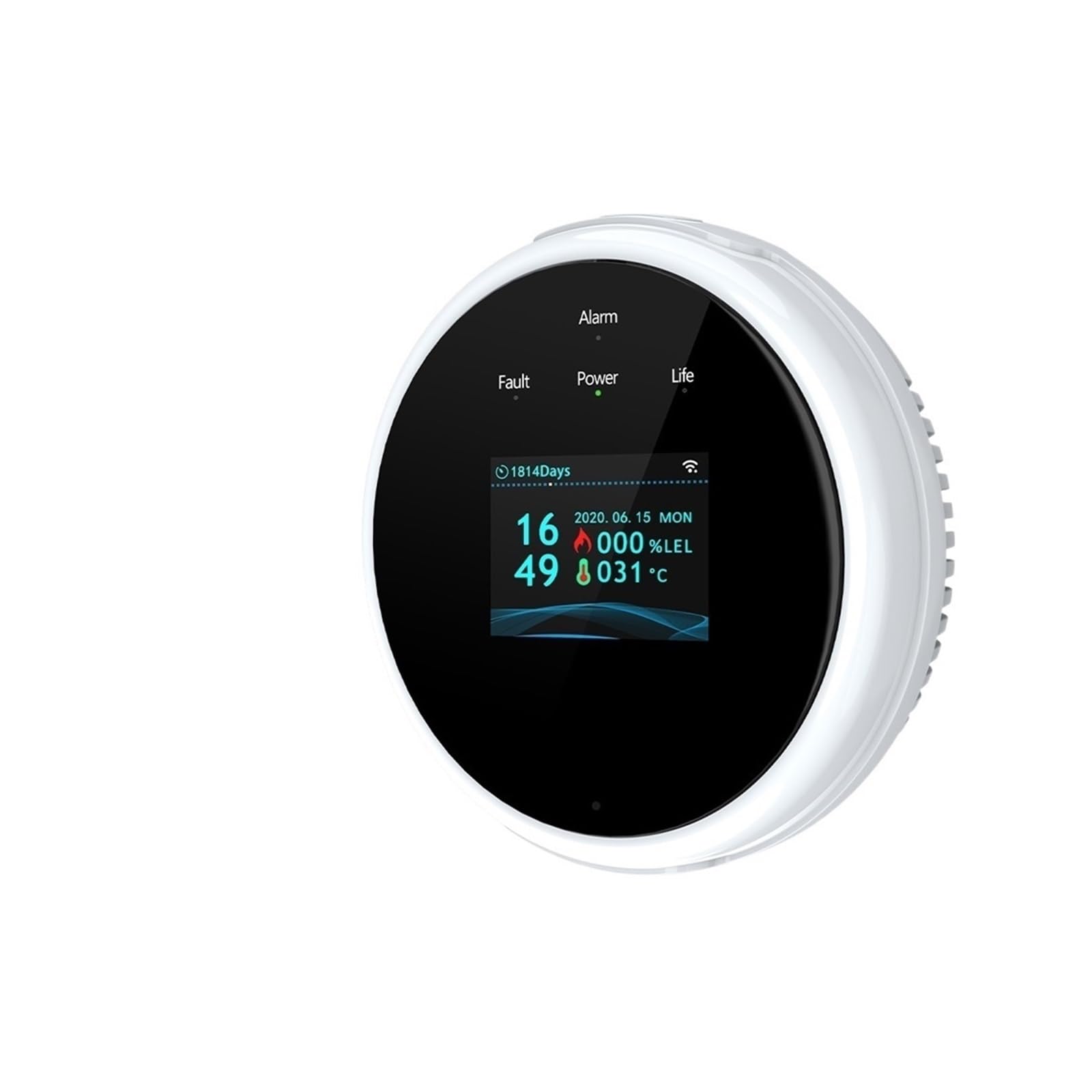 System alarmowy w domu, Inteligentny Alarm Gaz LPG Wyciek Temperatura Pożaru Ciepło 70DB Detektor Czujnik Ustawienie Sceny Ze Sterownikiem Zaworu(2 PCS)