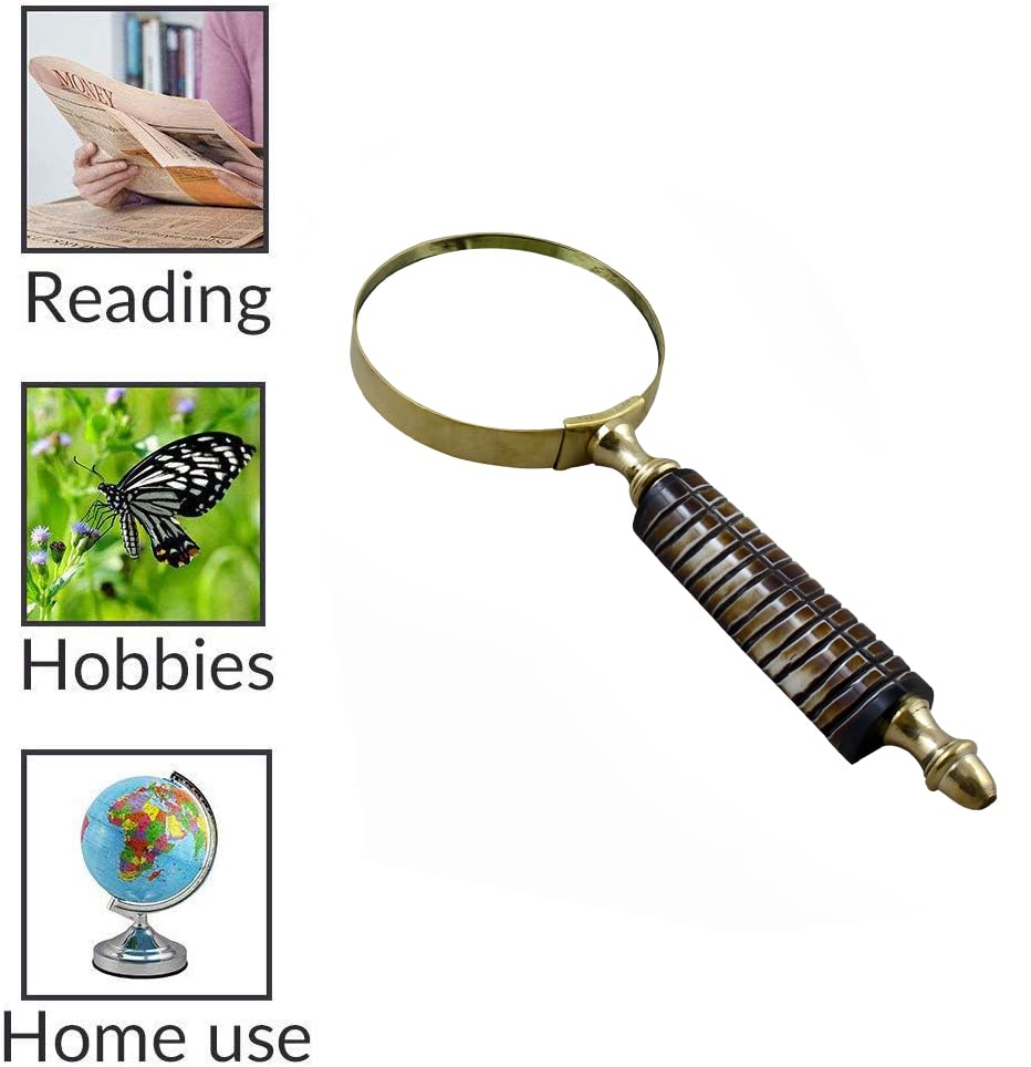 The Unltd India Vintage Magnifying Glass, 10X magnification - Image 4