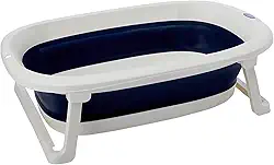 Baby Pil Banheira Dobrável Pequena Azul Marinho 20X77X47Cm