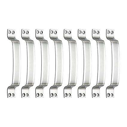 MAP Stainless Steel Door and Window Handle DIAGONALLY .Shaded -6 INCH Pack of 8 PC
