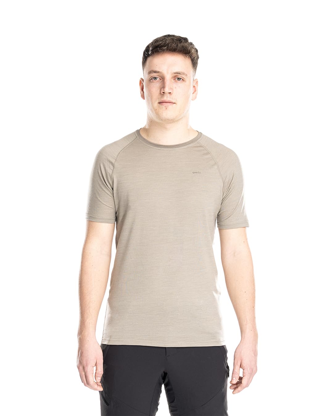 qeedo Nilo Merino Shirt Herren Kurzarm - atmungsaktives Merinowolle T-Shirt