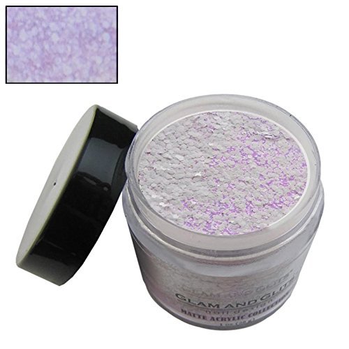 Glam and Glits - MATTE Nail Acrylic Color Powder For Manicure or Pedicure - (MAT612 - Lavender Ice)
