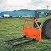 46 Inch Skid Steer Pallet Forks, 3200 Lbs Capacity Quick Attach Pallet Forks for Tractor Loader, Universal Skid Steer Fork Attachment for Farms, Construction & Warehouses, Orange | Packed in Two