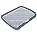JOROBURO Puppy Potty Training Tray, Detachable Washable Mesh Dog Pee Pad Holder Tray, Puppy Training Pad Holder Floor Protection Pet Toilet Training Tray Litter Box Corner for Dogs (Blue)