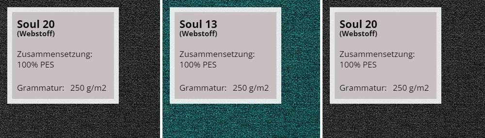 Mirjan24 Eckcouch Ecksofa Niko Bis, Design Sofa Couch mit Schlaffunktion und Bettkasten U-Sofa Farbauswahl Wohnlandschaft vom Hersteller (Ecksofa Links, Soul 20 + Soul 13)