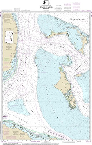 Paradise Cay Publications NOAA Chart 4149: Straits of Florida - Eastern Part, 32 x 50 (Traditional Paper)