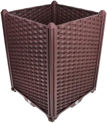 Miniatura 8 de BAOYOUNI Kit de cama de jardín elevada para cultivar verduras frescas, hierbas, flores y suculentas en balcón, techo, patio o patio, color blanco,