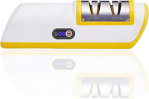 Afilador de cuchillos eléctrico de cocina, afilador de cuchillos de 2 etapas y pulido, herramienta de afilado, afilador de cuchillos, afilador de