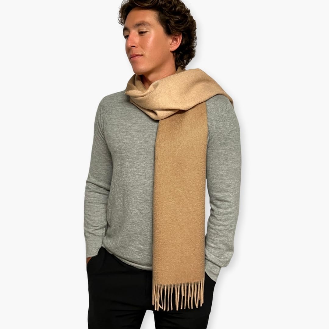 Humble Hilo Lambs wool Scarf for Men & Women, Winter or Fall Scarf Sized to be used as a Shawl Wrap