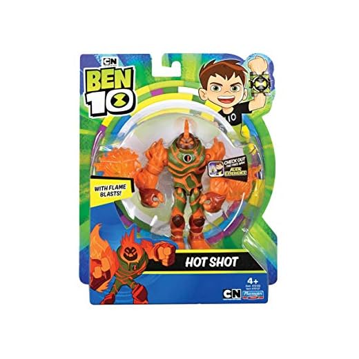 Ben 10 BEN39710 10 actionfigurer – Hot Shot