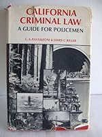 California Criminal Law A Guide for Policemen B000NSMME6 Book Cover