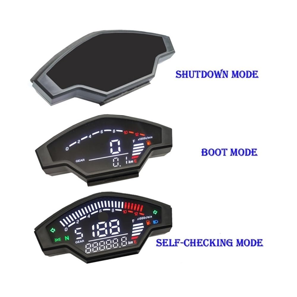 バイクのトリップメーター オートバイ機械式ゲージ計器機械式KM/Hタコメーターヤマハエンデューロ DT125 R走行距離計モトバイク 速度計  走行距離計 オートバイ機械式ゲージ計器機械式スピードメーター KM/H タコメーターヤマハエンデューロ DT125 R 走行 バイク用 機械式 ...