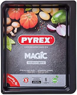 Pyrex 4937639 Magic Baking Dish, Black, Carbon Steel