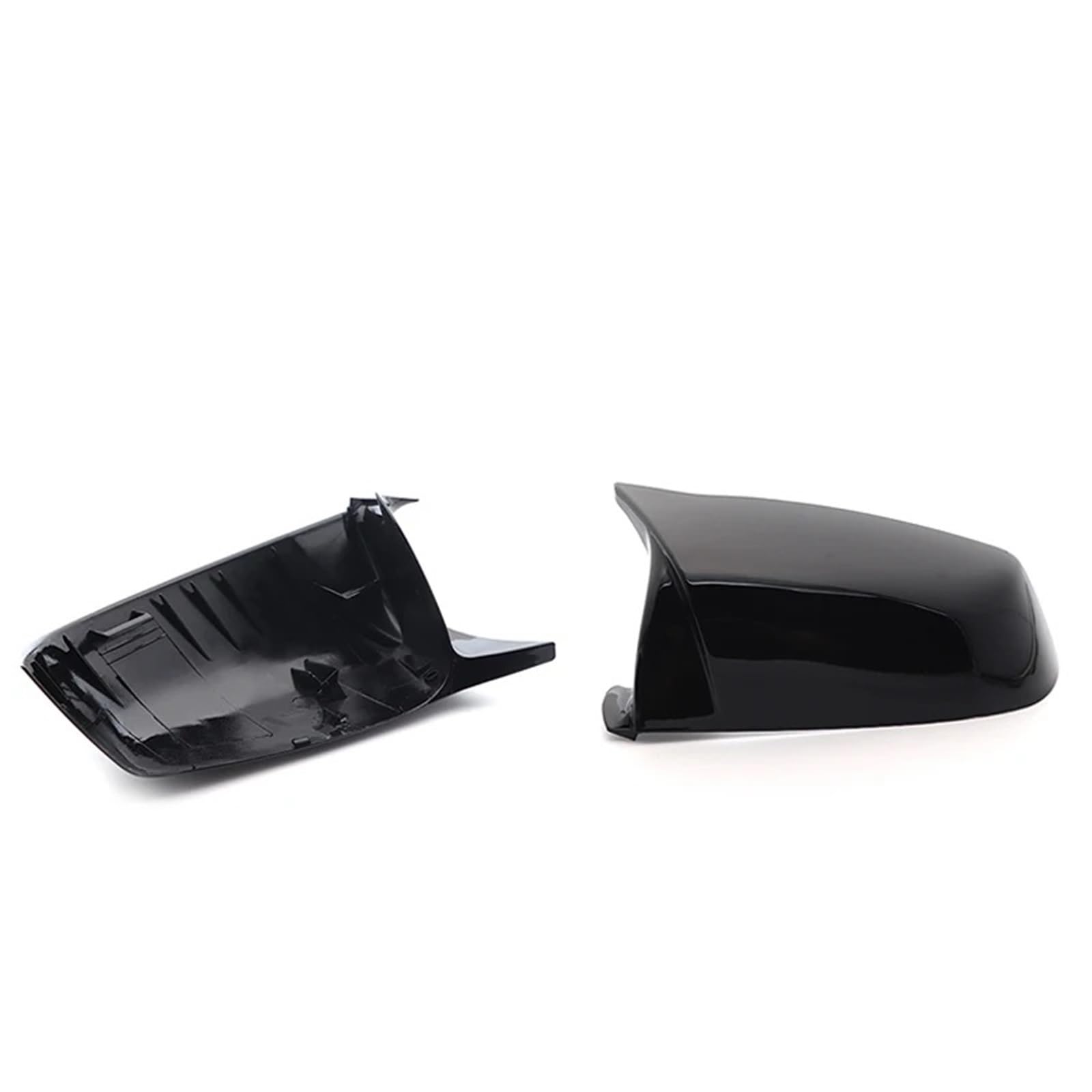 Auto Spiegelkappen Für 5 6 7 Serie E60 E61 E63 E64 F07 F10 | F11 F13 F01-F04 Carbon-Muster, schwarze Seite für Flügel-Rückspiegel-Abdeckkappe(Black)