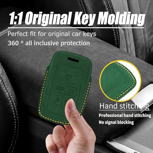 Coque de clé en daim pour Jaguar XE XF : remède anti-rayures pour télécommande - 7