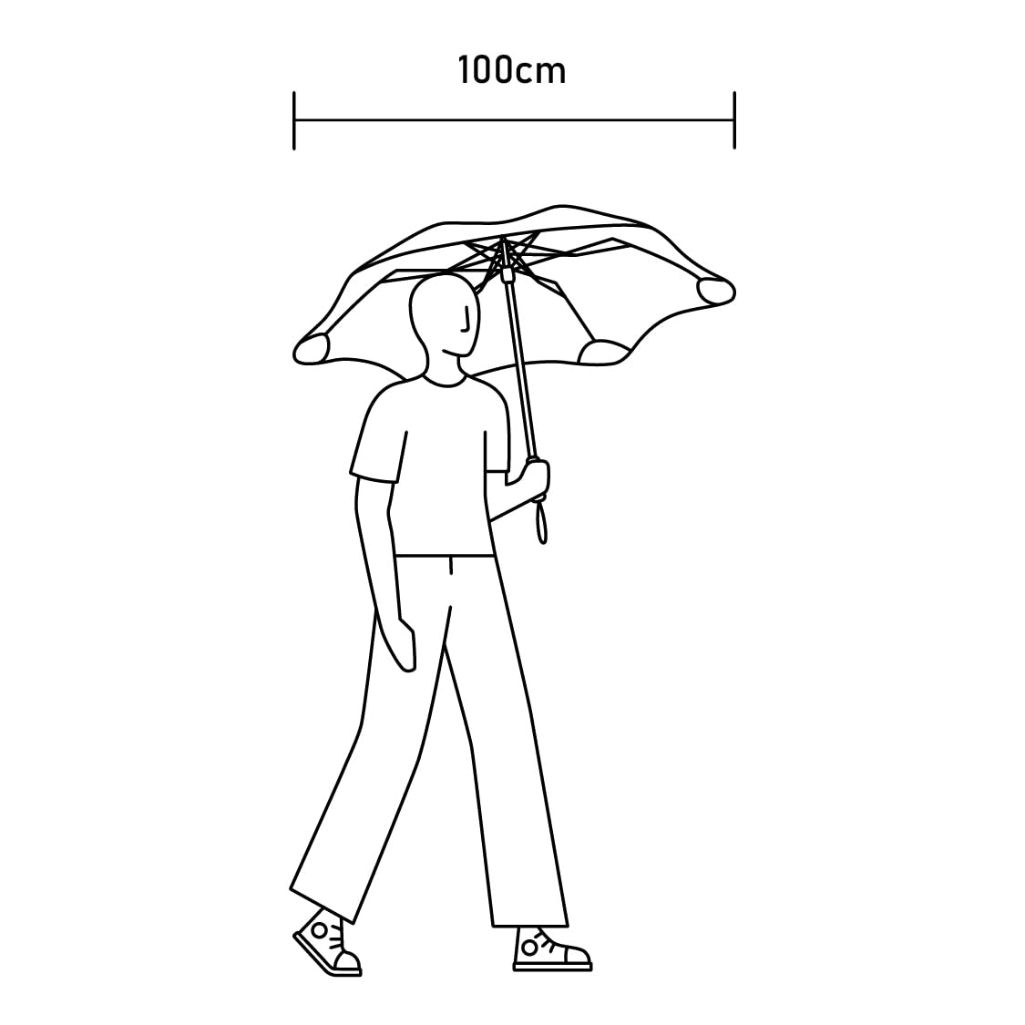 BLUNT Metro - Kompakter Regenschirm & Sturmregenschirm - Winddicht bis 90 km/h - Automatisches Öffnen & Schließen - Leicht & Langlebig - Ø 100 cm - Storm Grey