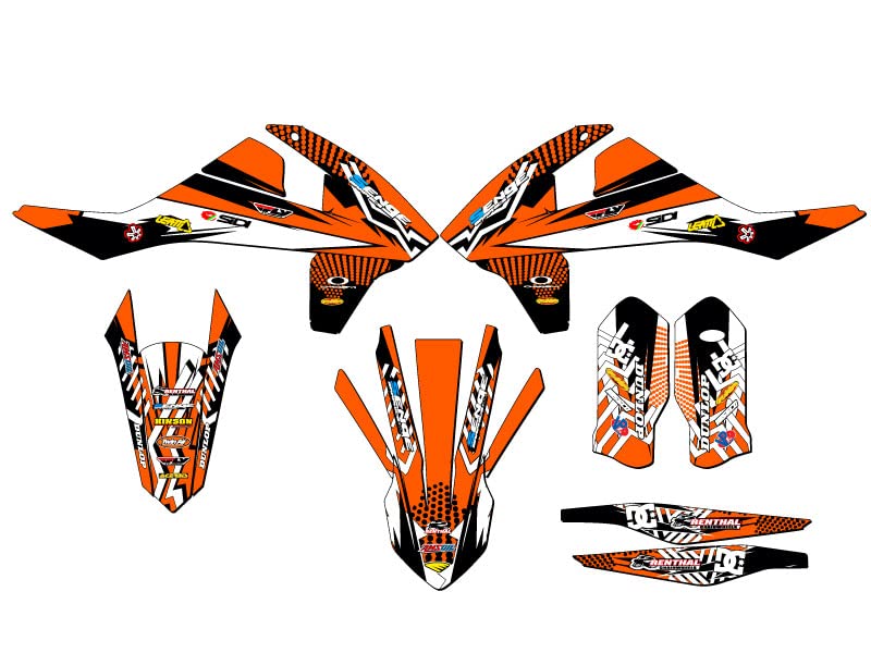 Bass Senge dirt Man6 Mayhem orange Size 55, Graphics