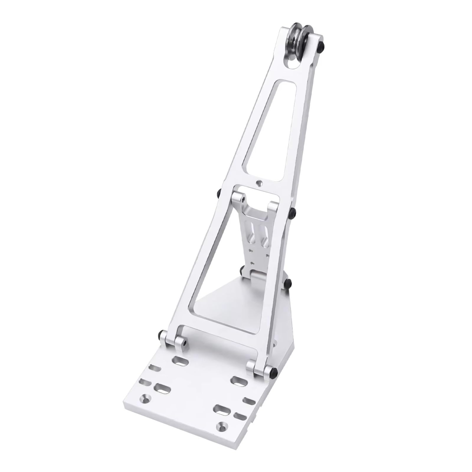 Piezas para Coches RC para Axial para Capra 1/10 RC para Buggy Crawler Car Upgrade Part Accesorios Kit De Brazo Grúa Aluminio(Silver)