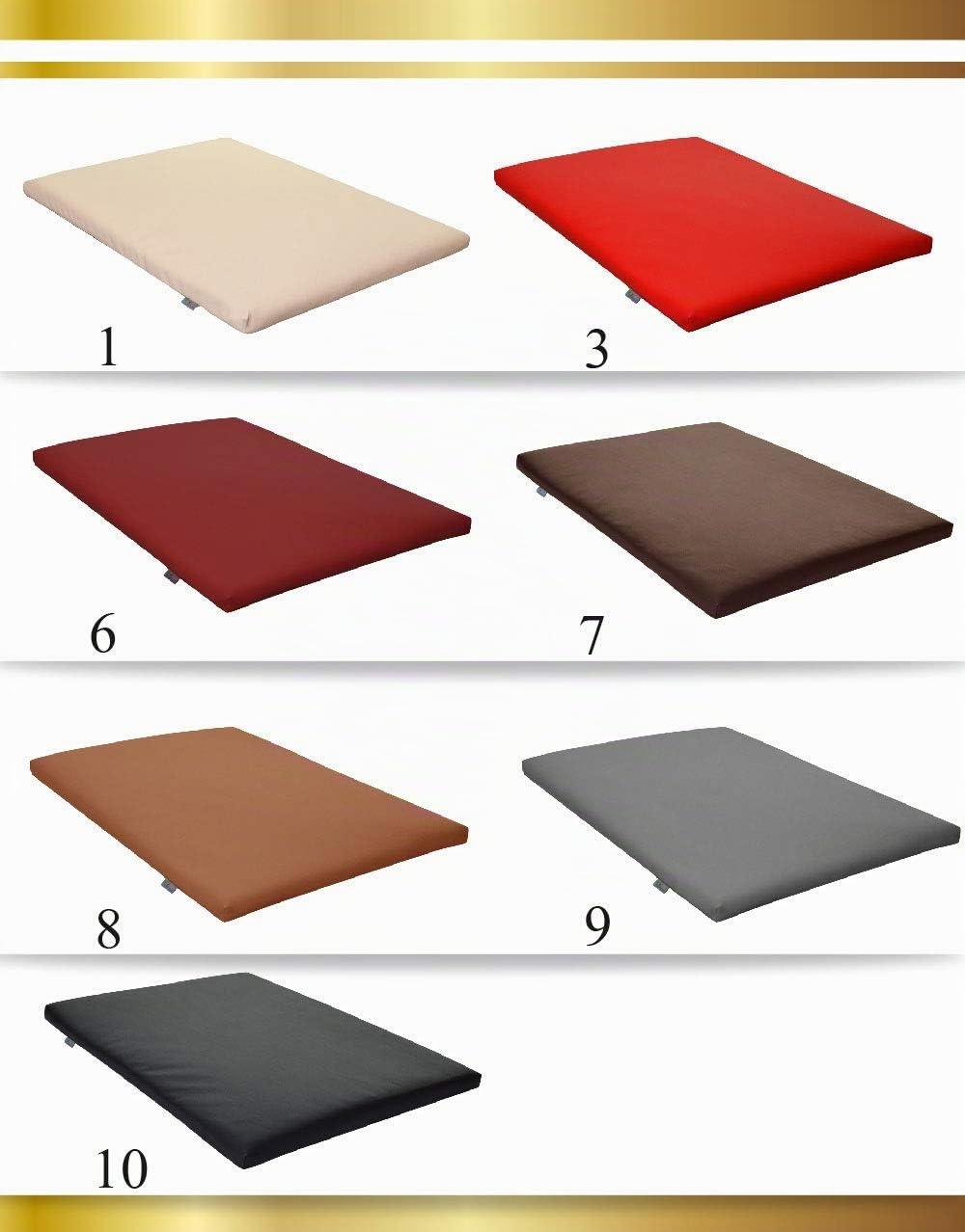FORTISLINE Hundematte XL 120x90 cm - Hundebett aus Kunstleder - Hundekissen abwaschbar und pflegeleicht - Liegekissen für Hunde - robuste Tiermatte für Zuhause, Auto und Reise