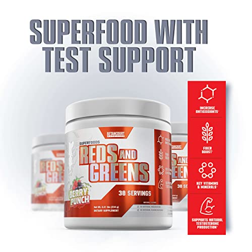 Betancourt Nutrition JB10253 Reds & Greens Superfood Supplement Powder | Fiber Boost | Increased Antioxidants thumb #2