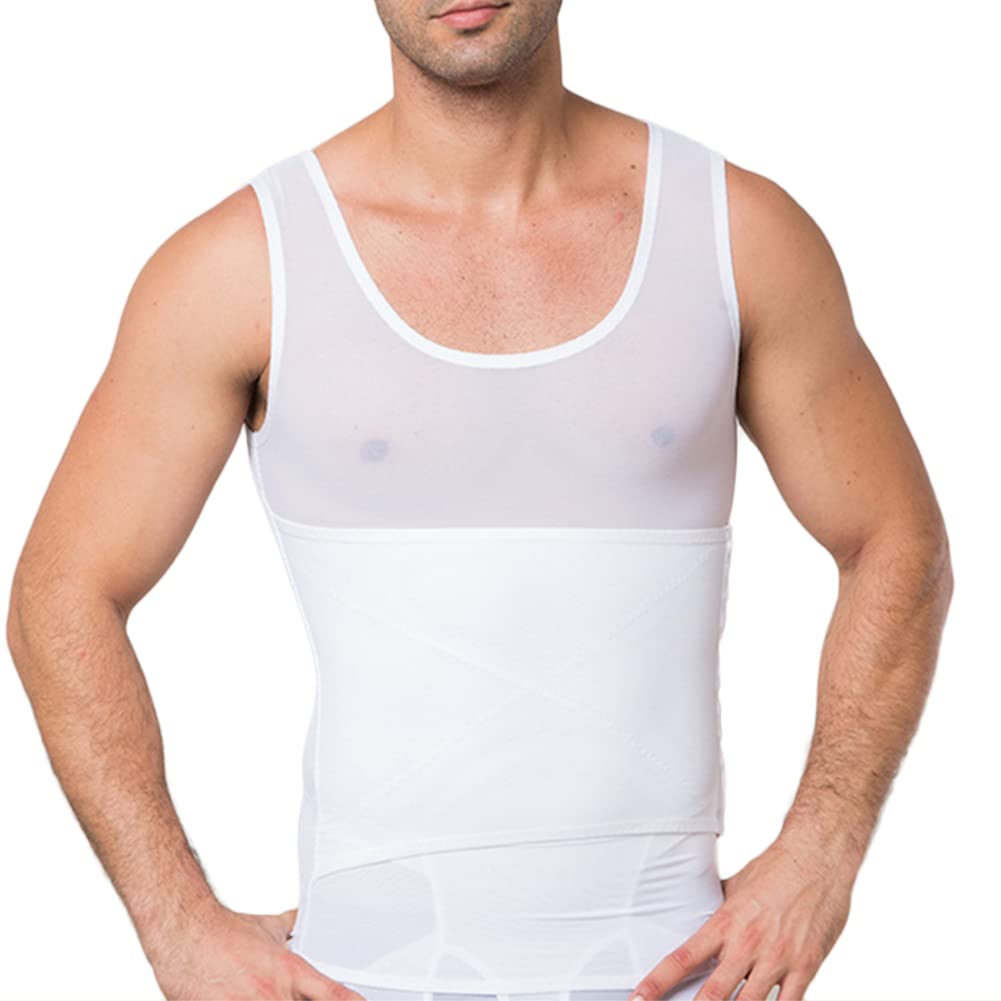 ISCBAFYX Kompresja męska Ukryj Gynecomastia Undershirt Shapewear Body Shaper Schowing koszula brzuch kamizelka termiczna s-2xl