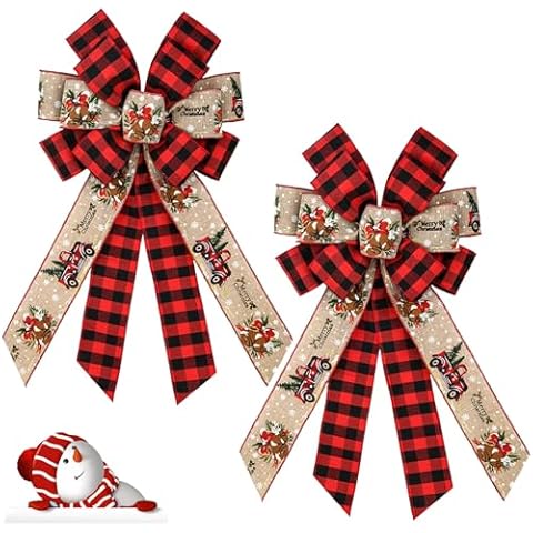 YanKMooM Large Christmas Tree Bow Decorations Cover
