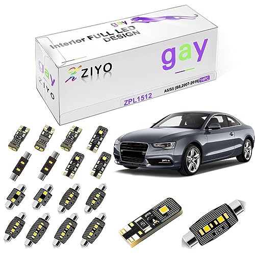 Kit de 14 Bombillas LED Para Interior Audi A5 S5 RS5 miniatura 1