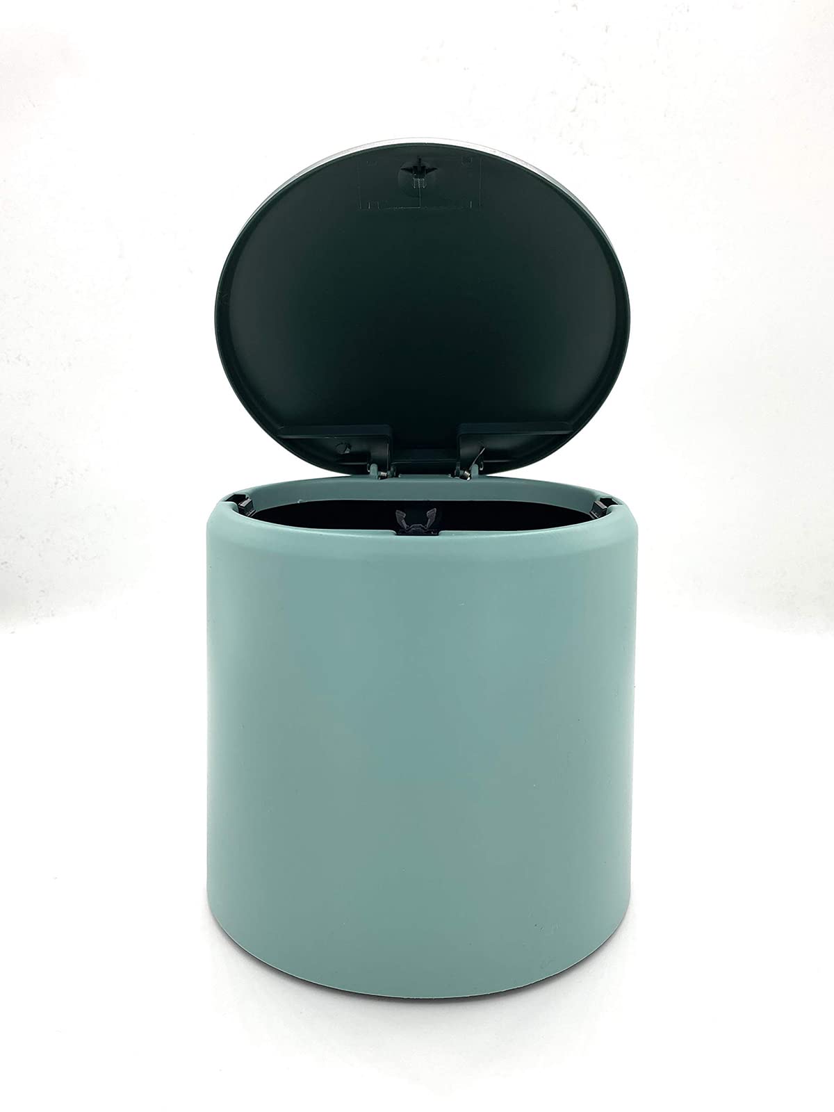 DELFINO Plastic Desktop Mini Waste Trash Bin Creative Cute Home Office Small Table Trash Can Desktop Flip Dustbin Garbage Box with Bins Storage Box Sundries Storage Bins