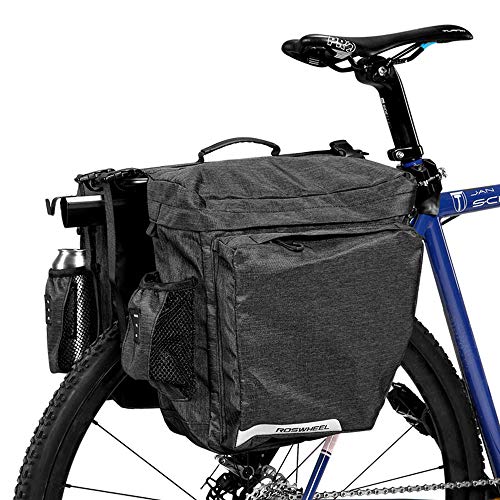 COTEetCI Bicycle Trunk Bag Multifunction Waterproof Pannier Bike Rear Seat Bag Cycling Cargo Carrier Saddle Rack Bag with Carrying Handle
