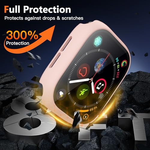Image of Charlam 3 Pack Hard Case Compatible with Apple Watch Case 40mm iWatch SE 3 /2 /1 Series 6 5 4 with Screen Protector,Ultra Thin Guard Bumper Full Coverage Scratch Resistant Protective Cover