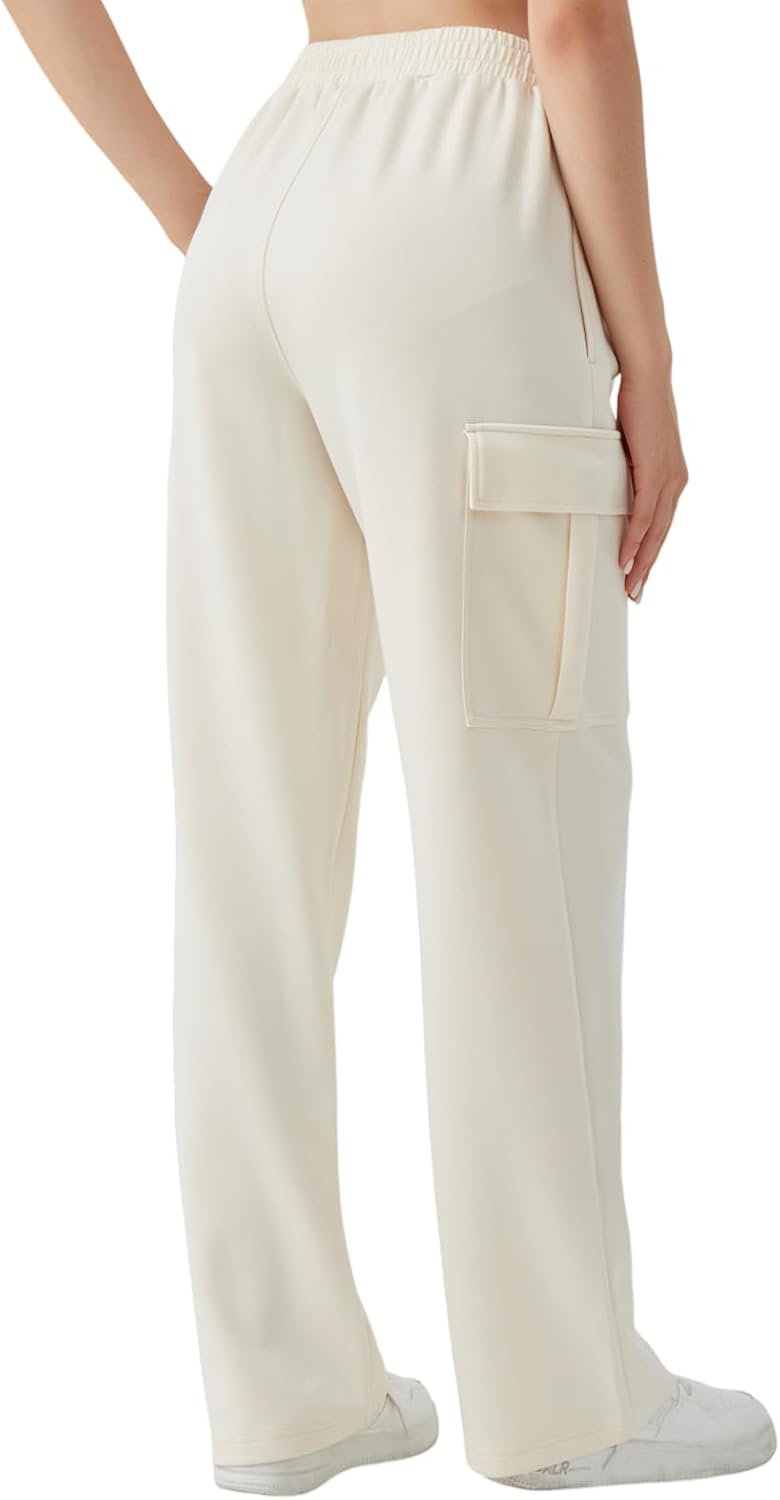 TTZ Women’s Tall Cargo Sweatpants 32"/34" Inseam Extra Long Soft Stretch Lounge Pants for Tall Women - Image 3