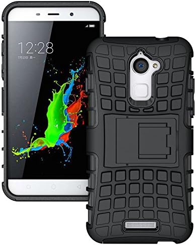 CoolPad Note 3 Lite Case, TFBOYS Full Body Hybrid Combo High Impact Rugged Shockproof Case with Kickstand For Coolpad Note 3 Lite (Black)