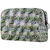 Trousse de Toilette de Voyage, Voyage Cosmétique Sac Grande Capacité Organisateur pour Gymnastique Business et Vacance Gros Plan du Papier Peint des Plantes de Cactus