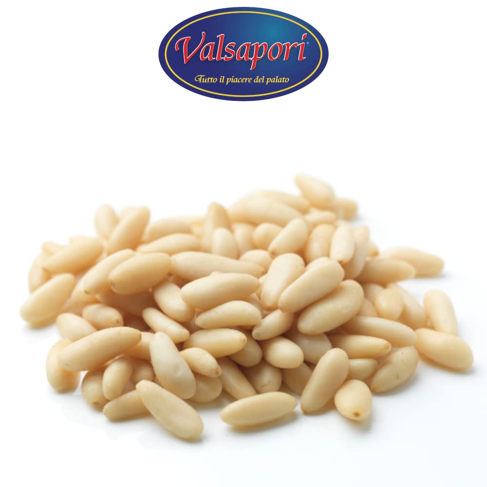 Valsapori - PINOLI SICILIANI SGUSCIATI (1000 gr) - RACCOLTO SELVATICO | Pinoli Italiani Selezionati, Qualità Premium, Ricchi di Sali Minerali e Vitamine - 100% Naturali, Gusto Autentico della Natura