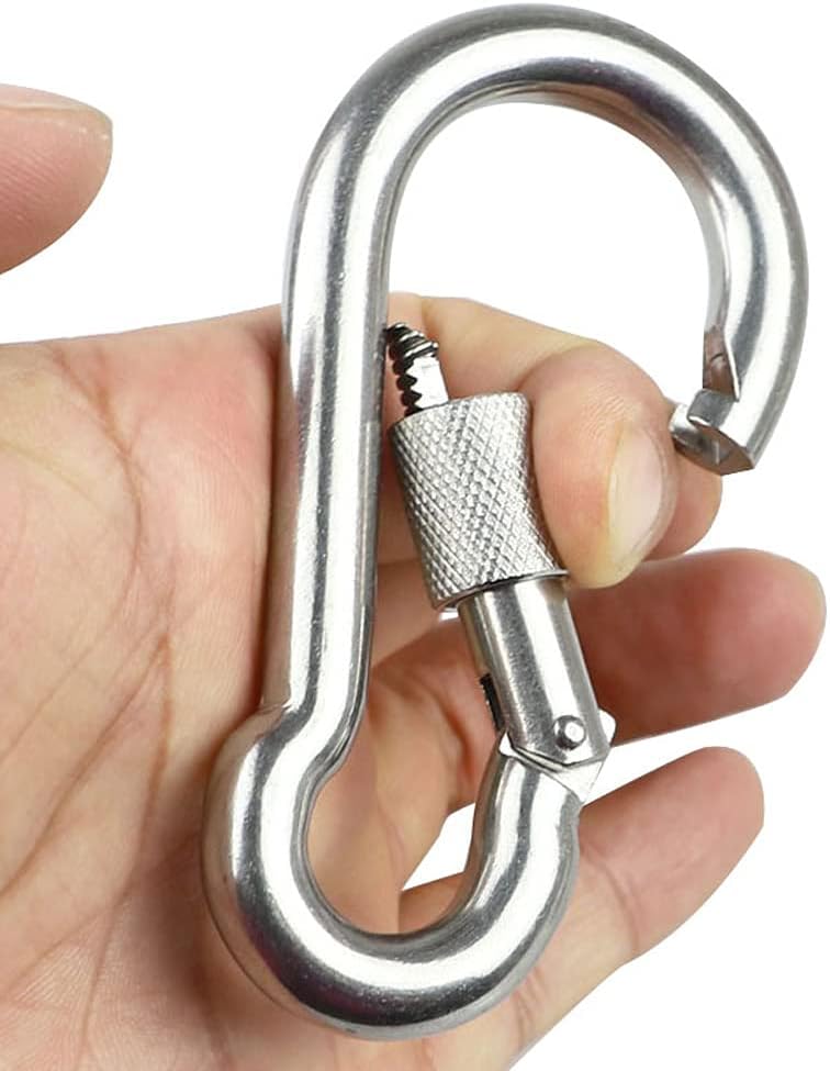 Tree Swing Straps,9.8inches Tree Swing Hanging Kit Short Hanging Straps Holds 440 lbs with Heavy Duty Safety Lock Carabiner Hooks for Hammock, Plank - Image 6