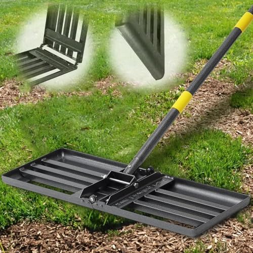 Rasen Rakel 75cm Edelstahl - Nivellierwerkzeug Für Garten, Golfplatz & Hof