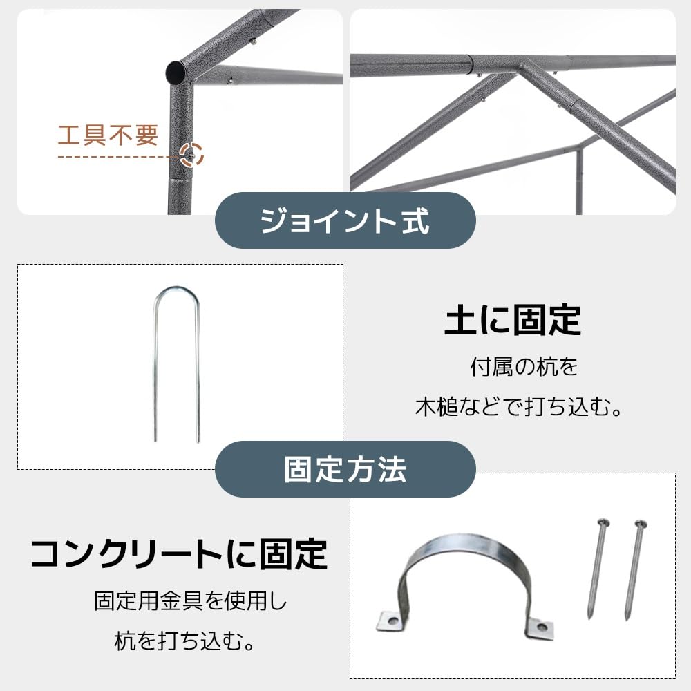 サイクルハウス 1~3台 耐水圧3000mm 防水 保管 雨よけ 2COLOR Amazon.co.jp: サイクルハウス 1~3台 耐水圧3000mm 防水 保管