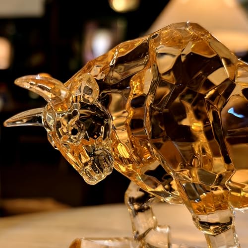 Estatua de Toro de Acrílico 8.5 in para Decoración miniatura 3