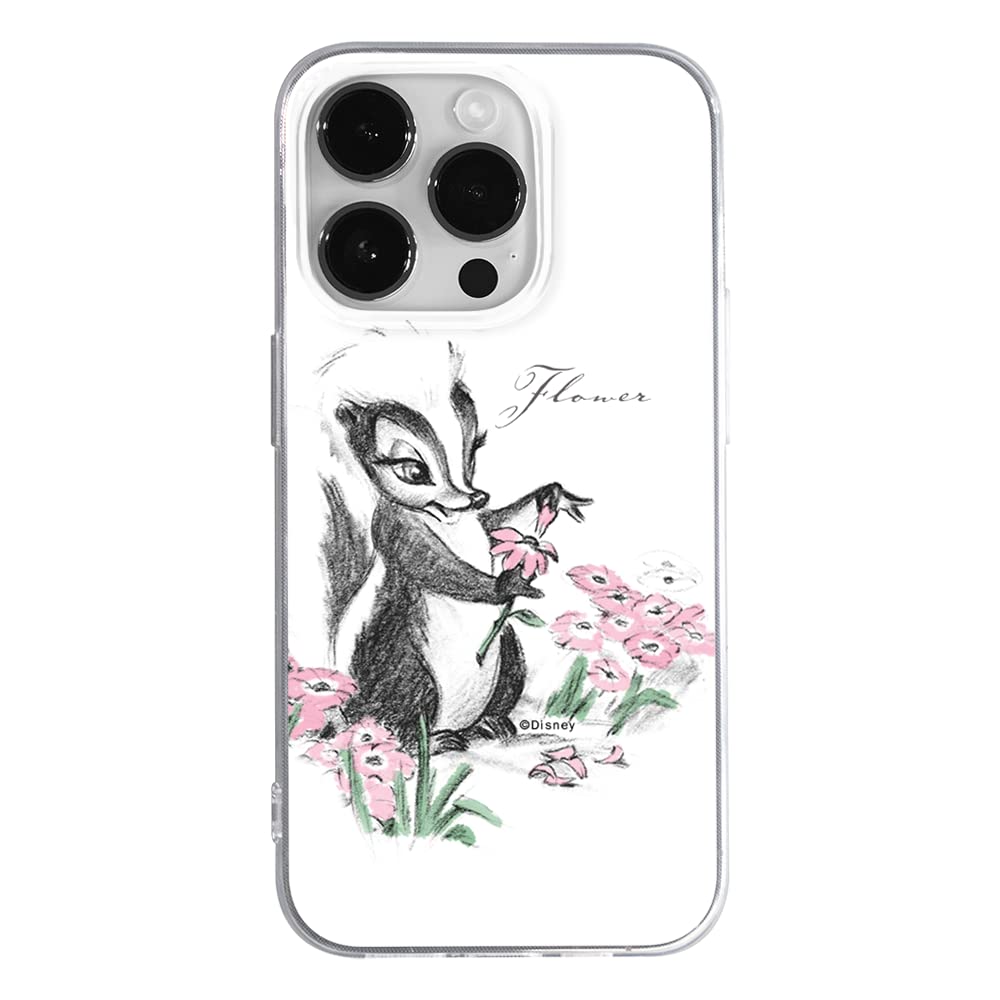 ERT GROUP mobile phone case for Apple Iphone 14 PRO original and officially Licensed Disney pattern Flower Skunk 001 optimally adapted to the shape of the mobile phone, case made of TPU