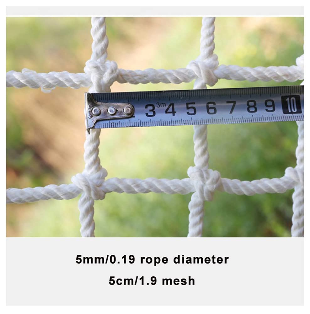 Rete Di Sicurezza Bianca 5x1m - Maglia 5cm Per Scale, Giardino E Protezione Bambini - Foto 11