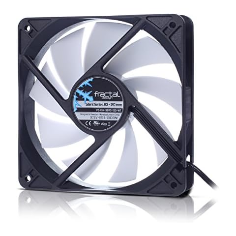 Fractal Design Silent Series R3 120 mm Case for Cooling Fan, White Cover