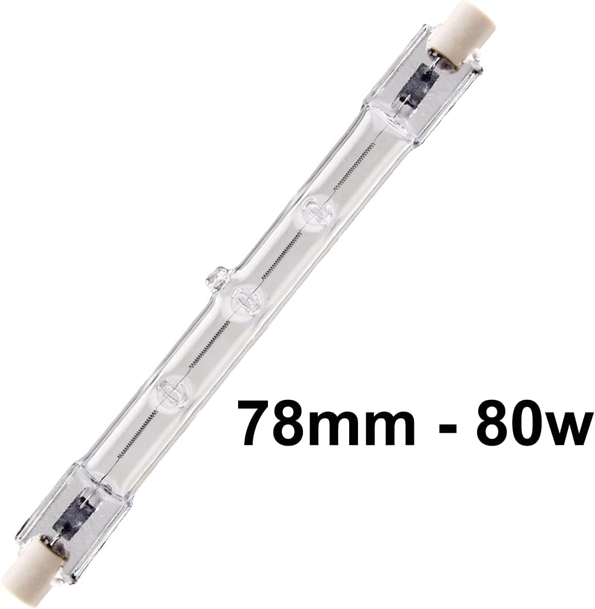 TradePax 5X Energizer ECO Linear Halogen Bulb - R7-78mm - 80w (150w) - Pack of 5, White - Image 3