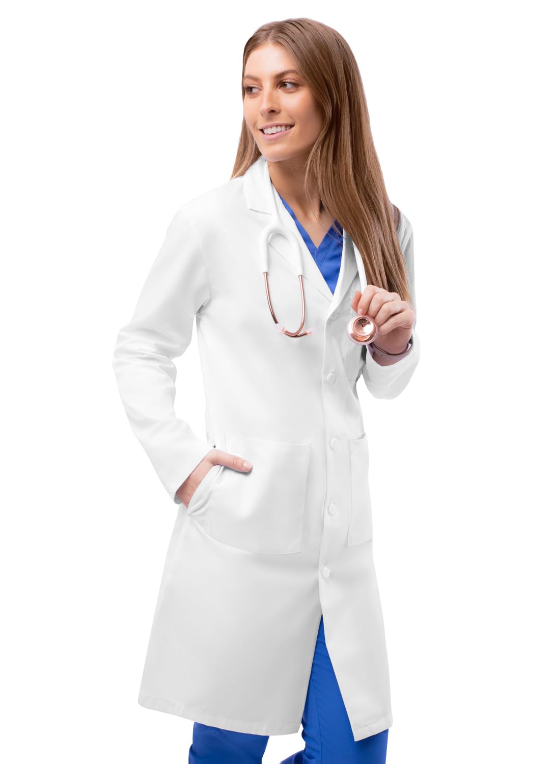 Adar Universal Blouses de laboratoire unisexes - Blouse de laboratoire Midriff 39 "