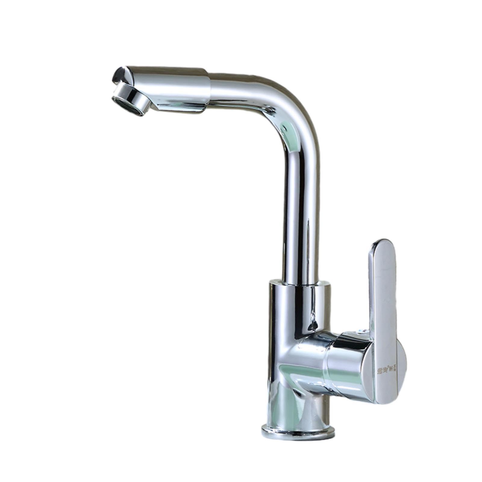ZYCHSJXA Kitchen Taps Home Faucet Sink Copper Hot and Cold Water Mixing Circular Rotating