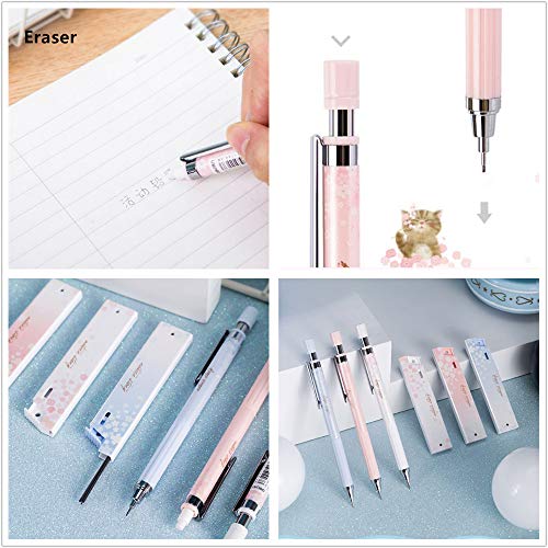 Ipienlee Cherry Mechanical Pencil Set With Lead, 0.7Mm Mechanical Pencils With Hb Pencil Leads For Writing Draft, Drawing, Sketch, Architecture (6Pcs Pencil And 6 Pack Refills, 0.7) #TOP6