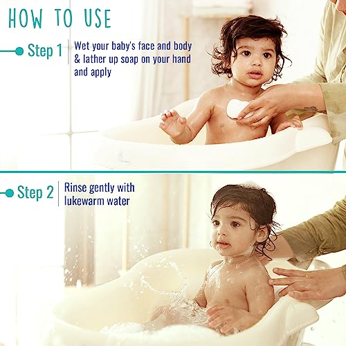 Image of Parachute Advansed Baby Soap for Newborn Babies | Doctor Certified | Virgin Coconut Oil & Coconut Milk | Prevents Dryness | 75gm x 3