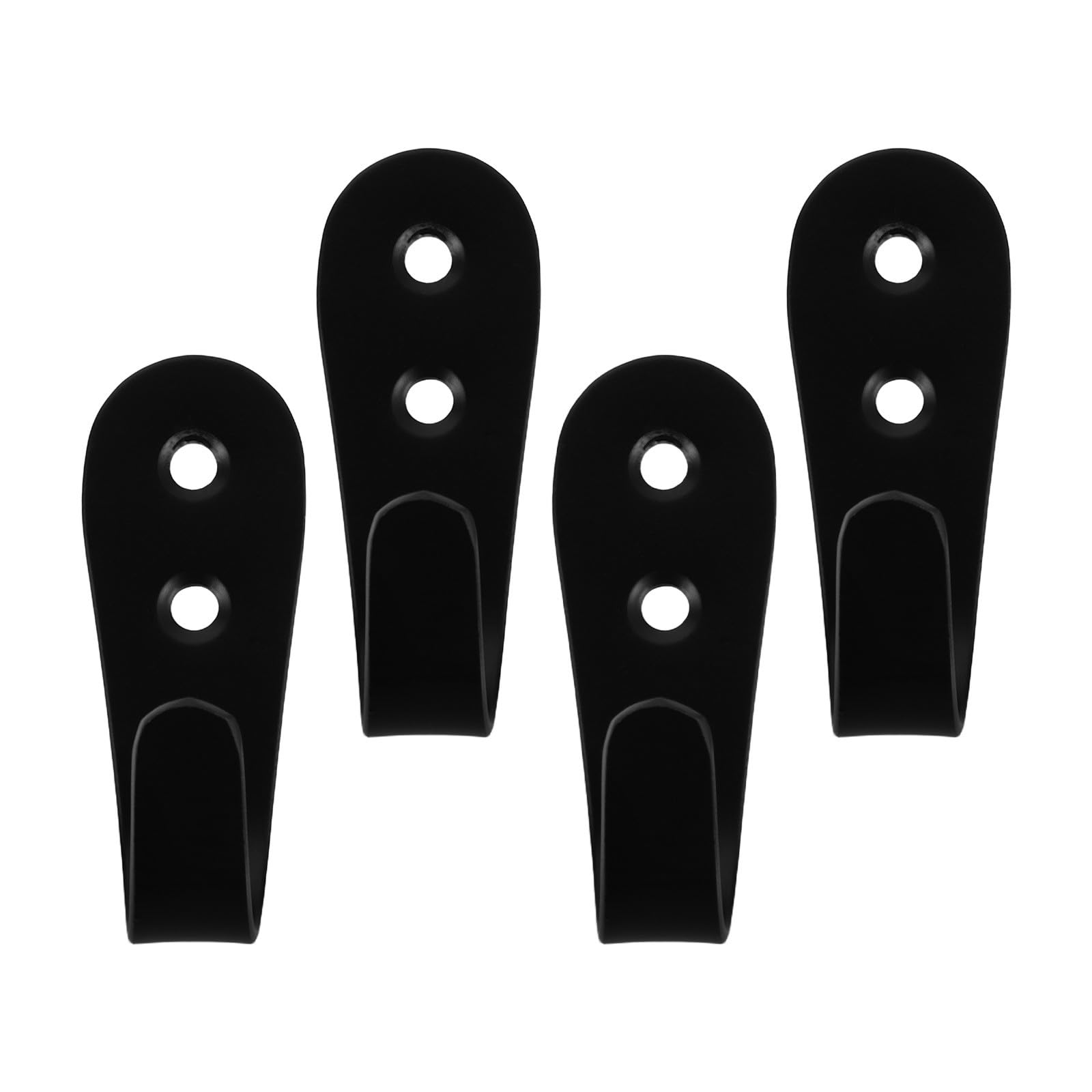Ganchos negros para escaleras de cama y literas de adultos, metal resistente, pack de 4