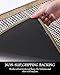 PADOOR Kitchen Mats for Floor, Kitchen Rugs Non Slip Washable, Half Circle Kitchen Floor Mat Sink Rug Rubber Backed Super Absorbent, 20”x32” Brown